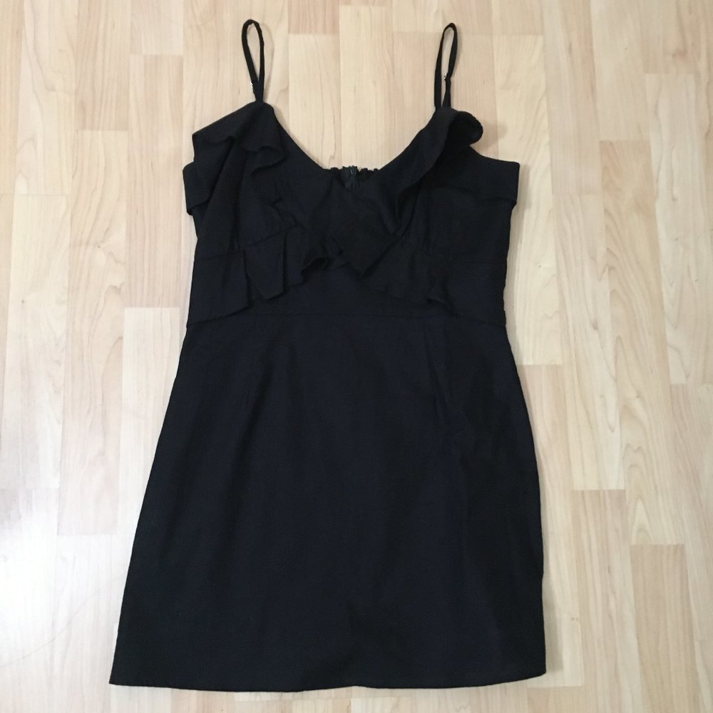 Curl Surf Black Mini Dress